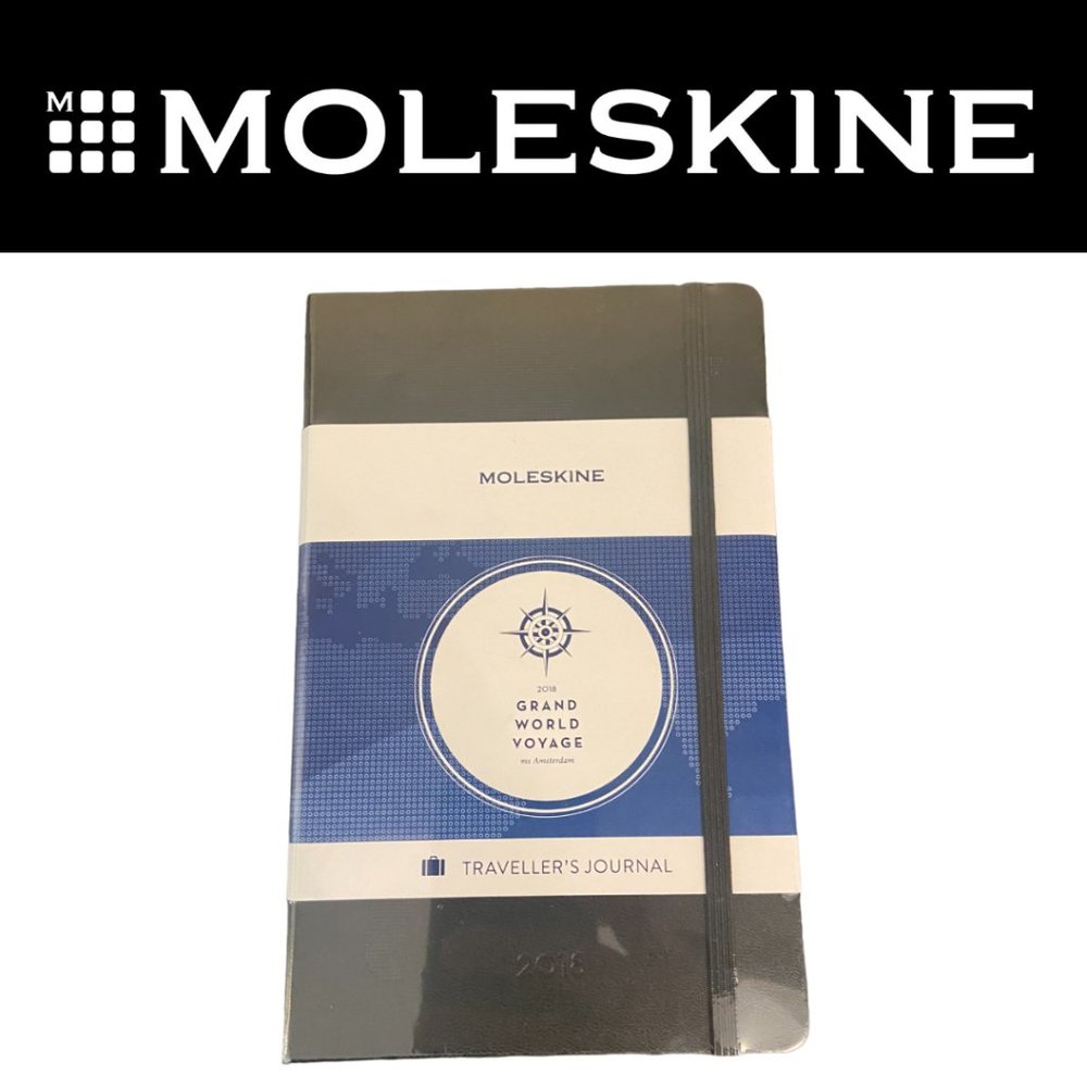 Moleskine 2018 Grand World Voyage Traveler's Journal-Notebook- 240 Pages-New